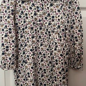 Zara Floral Long Sleeve Dress